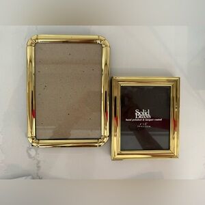 Set of 2 Vintage Brass Frames